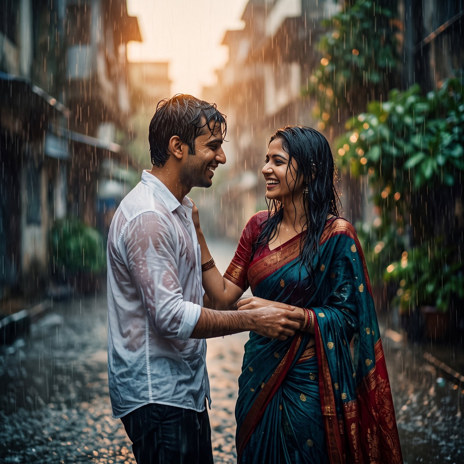 7 Bollywood Style Gemini AI Prompts for Romantic Couple Portraits
