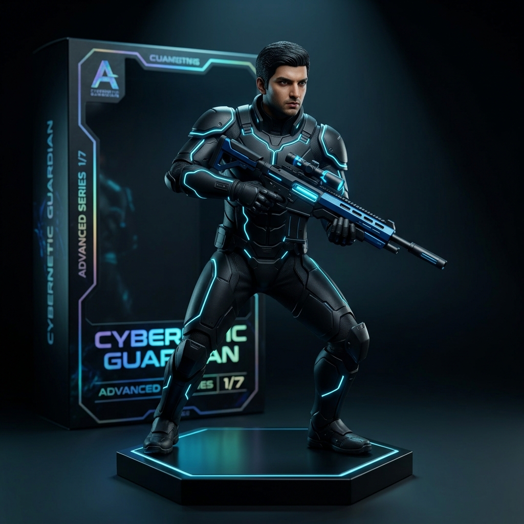 8 Instagram-Viral 1/7 Scale Action Figure Gemini AI Prompts for Men