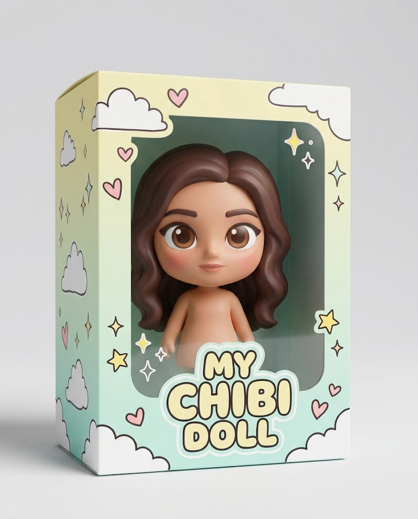 8 Gemini AI Prompts for 3D Chibi Girl Collectibles with Packaging Boxes 8 Gemini AI Prompts for 3D Chibi Girl Collectibles with Packaging Boxes