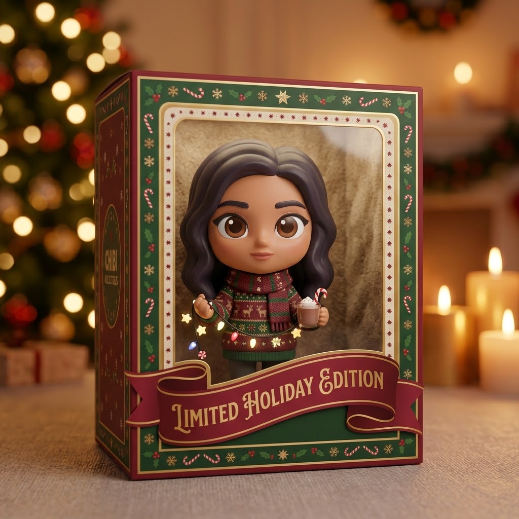 8 Gemini AI Prompts for 3D Chibi Girl Collectibles with Packaging Boxes 8 Gemini AI Prompts for 3D Chibi Girl Collectibles with Packaging Boxes