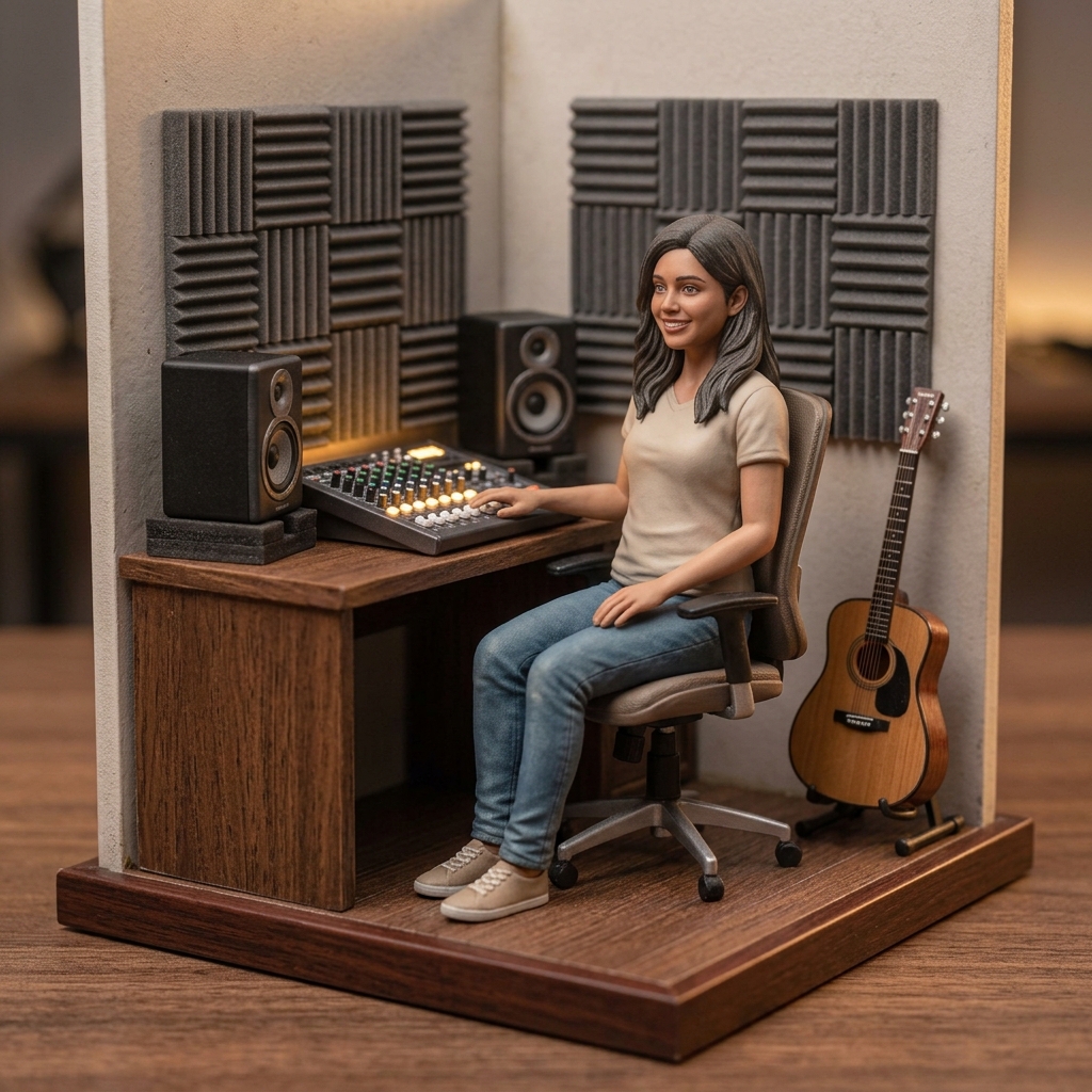 10 Miniature Diorama Gemini AI Prompts for Men's Desk Displays