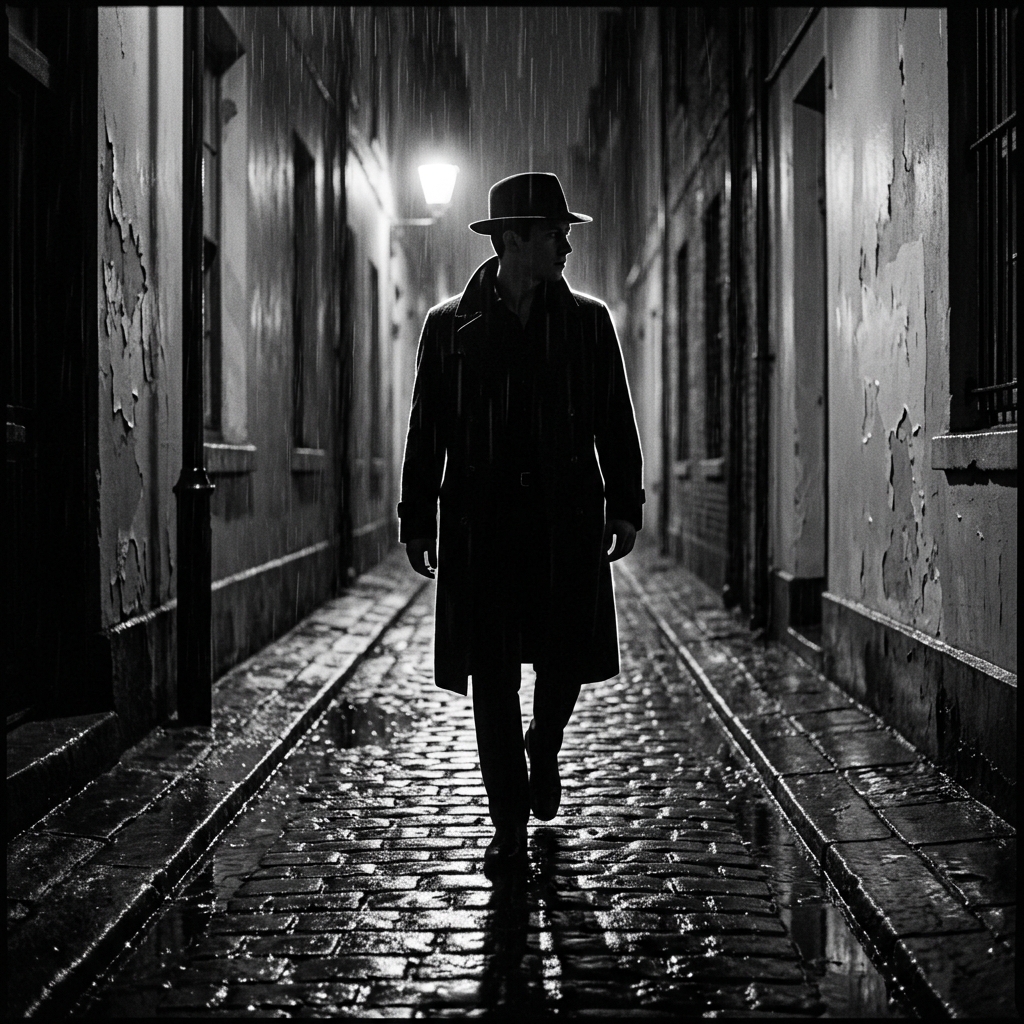 Film Noir Black and White Gemini AI Prompts for Men