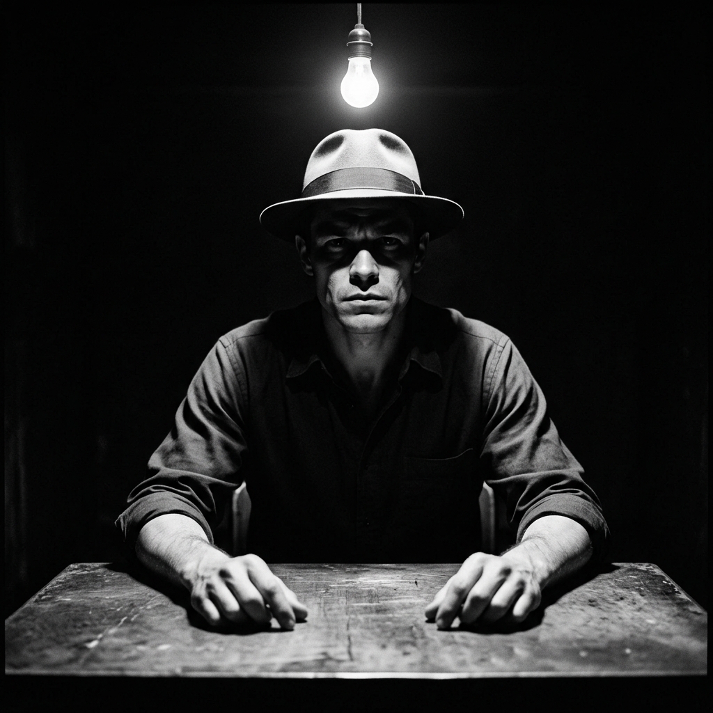 Film Noir Black and White Gemini AI Prompts for Men
