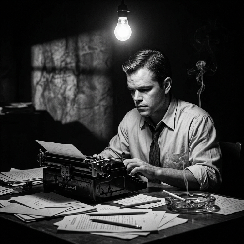Film Noir Black and White Gemini AI Prompts for Men