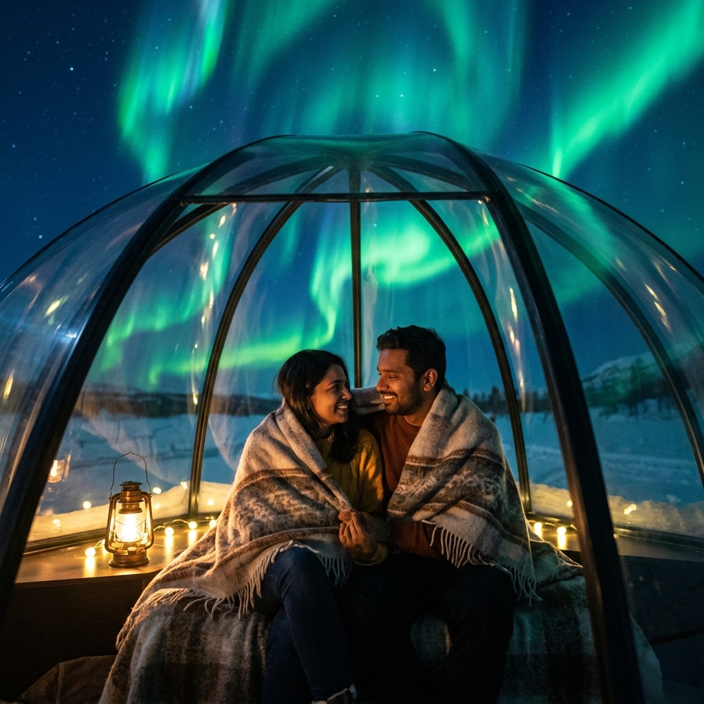 9 Northern Lights Gemini AI Prompts for Fantasy Couple Portraits
