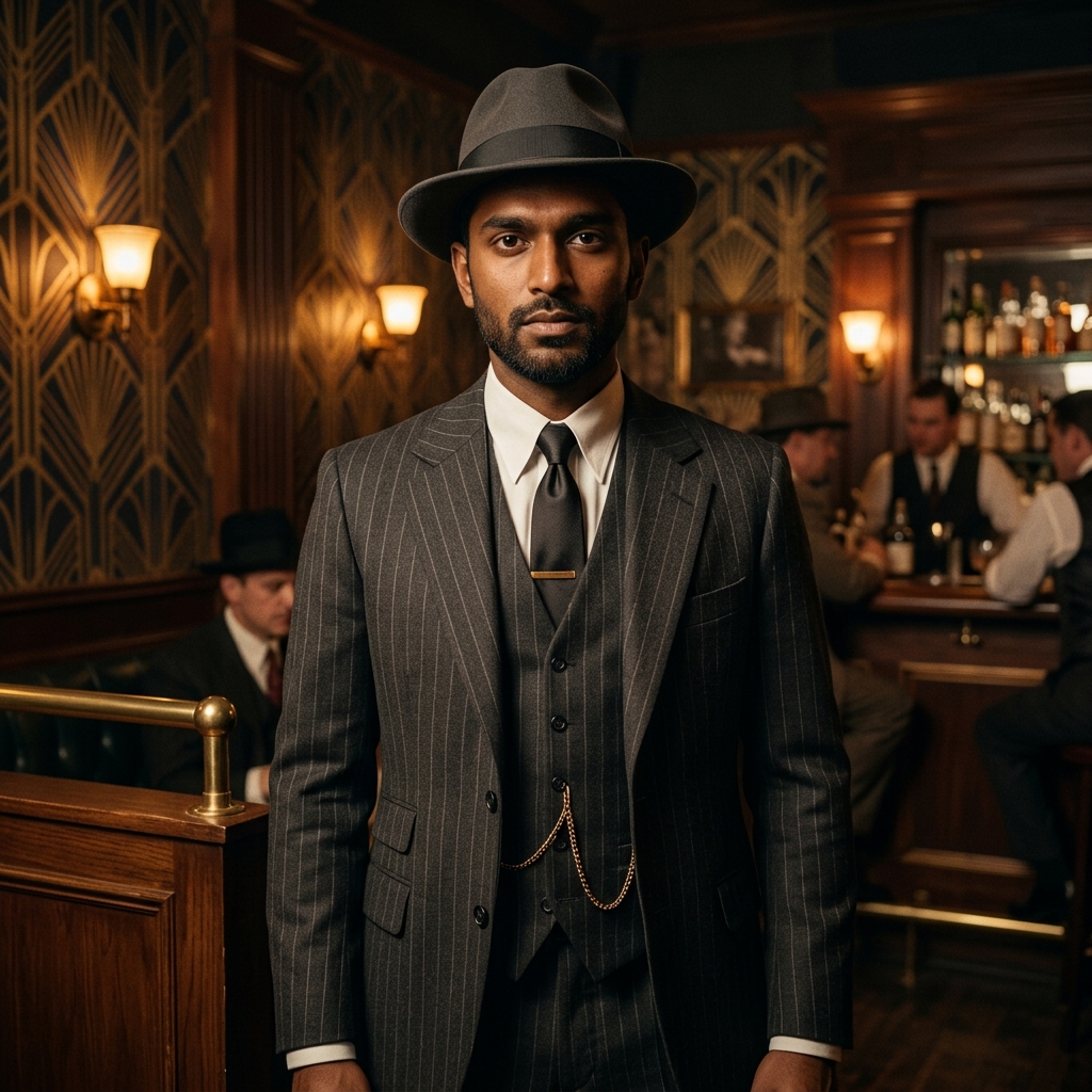 10 1920s Vintage Gangster Look Gemini AI Prompts for Men 10 1920s Vintage Gangster Look Gemini AI Prompts for Men