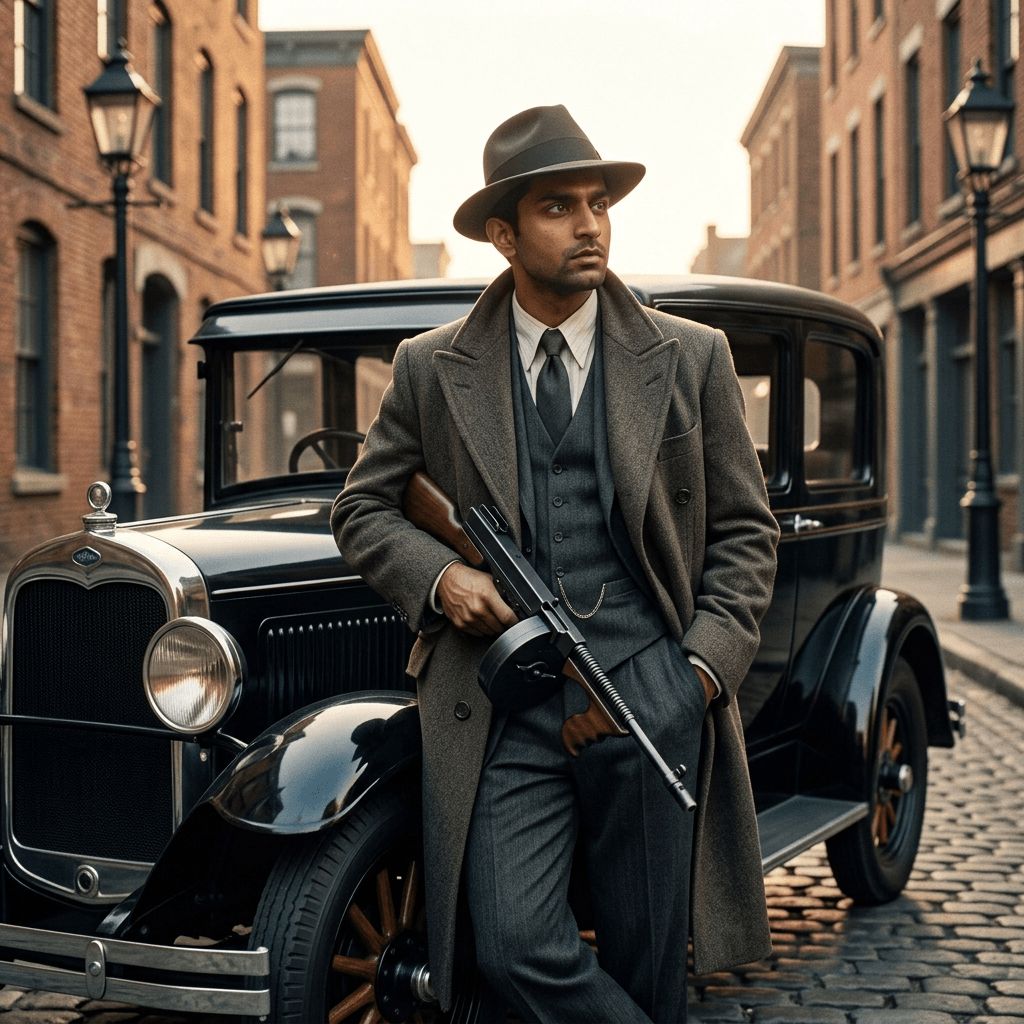 10 1920s Vintage Gangster Look Gemini AI Prompts for Men 10 1920s Vintage Gangster Look Gemini AI Prompts for Men