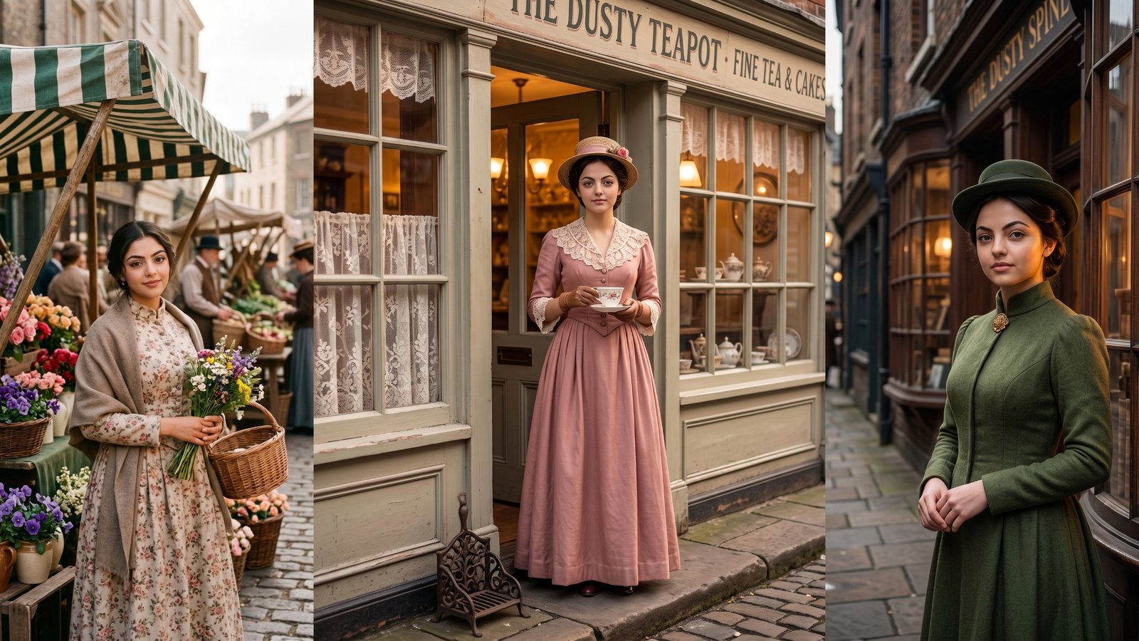 8 Victorian Era Street Gemini AI Prompts for Women's Historical Portraits