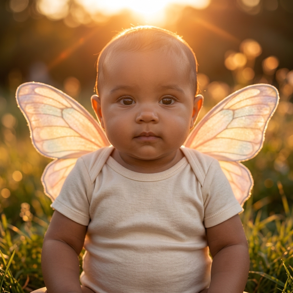 10 Butterfly Wings Gemini AI Prompts for Cute Baby Portraits
