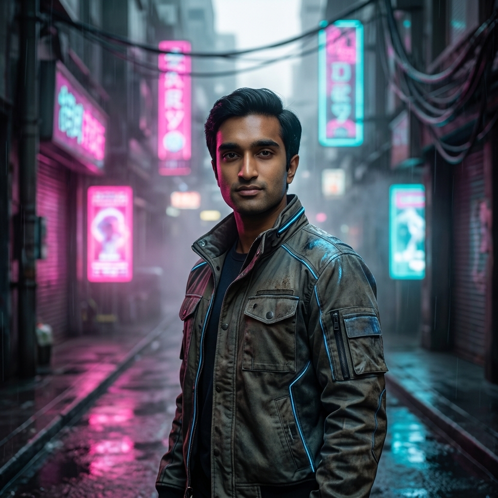 9 Sci-Fi Cyberpunk 2090 Gemini AI Prompts for Men's Futuristic Portraits 9 Sci-Fi Cyberpunk 2090 Gemini AI Prompts for Men's Futuristic Portraits