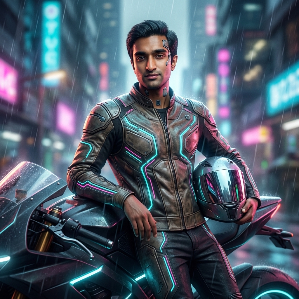 9 Sci-Fi Cyberpunk 2090 Gemini AI Prompts for Men's Futuristic Portraits 9 Sci-Fi Cyberpunk 2090 Gemini AI Prompts for Men's Futuristic Portraits