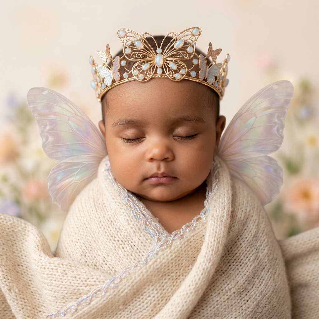 10 Butterfly Wings Gemini AI Prompts for Cute Baby Portraits