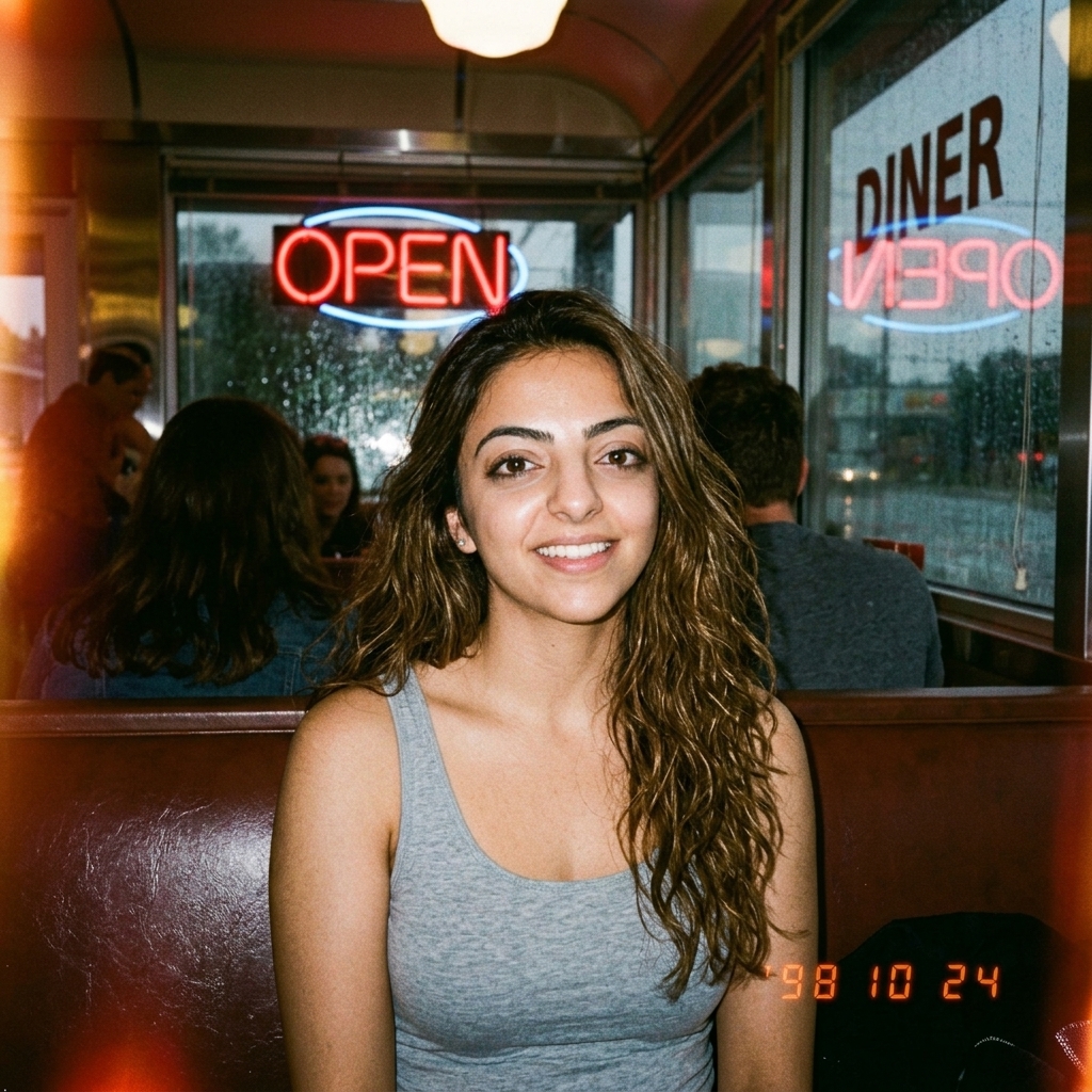 8 Nostalgic 90s Disposable Camera Gemini Photo Prompts for Girls
