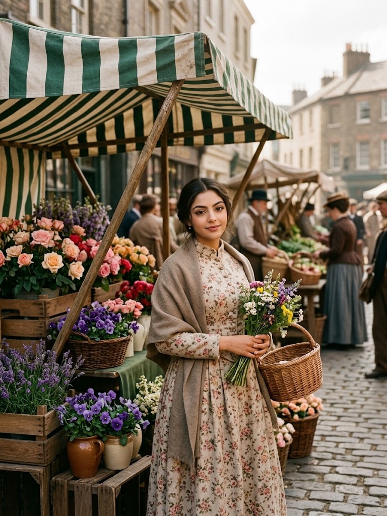 8 Victorian Era Street Gemini AI Prompts for Women's Historical Portraits
