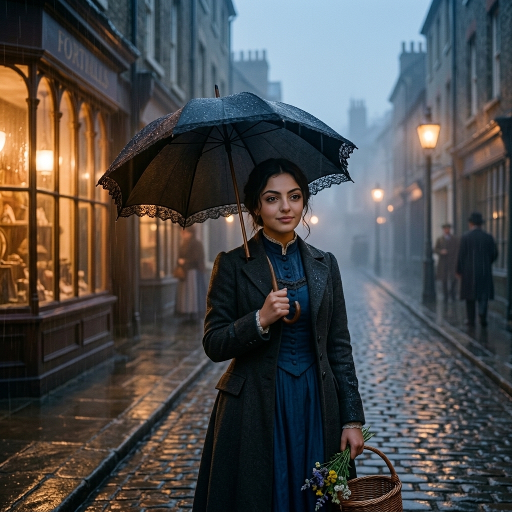 8 Victorian Era Street Gemini AI Prompts for Women's Historical Portraits