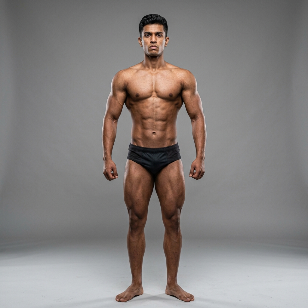 8 Men's Physique Front Pose Gemini AI Prompts Ultra Realistic