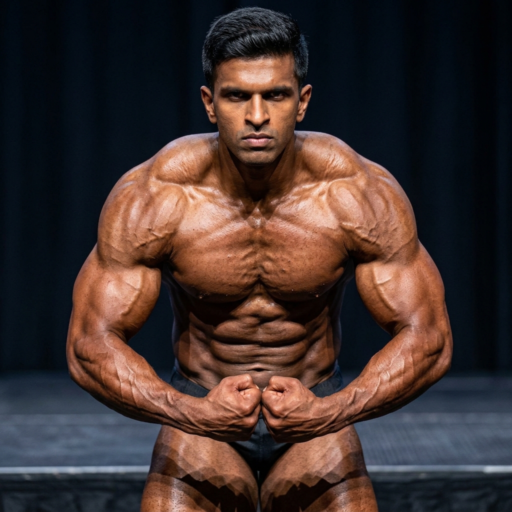 8 Men's Physique Front Pose Gemini AI Prompts Ultra Realistic
