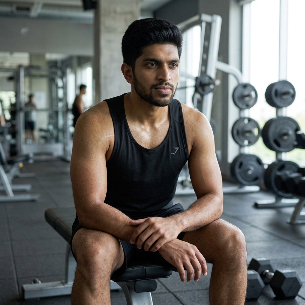 7 Athletic Dumbbell-Lifting Gemini AI Prompts for Men's Fitness Photos