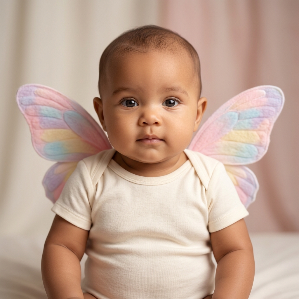 10 Butterfly Wings Gemini AI Prompts for Cute Baby Portraits